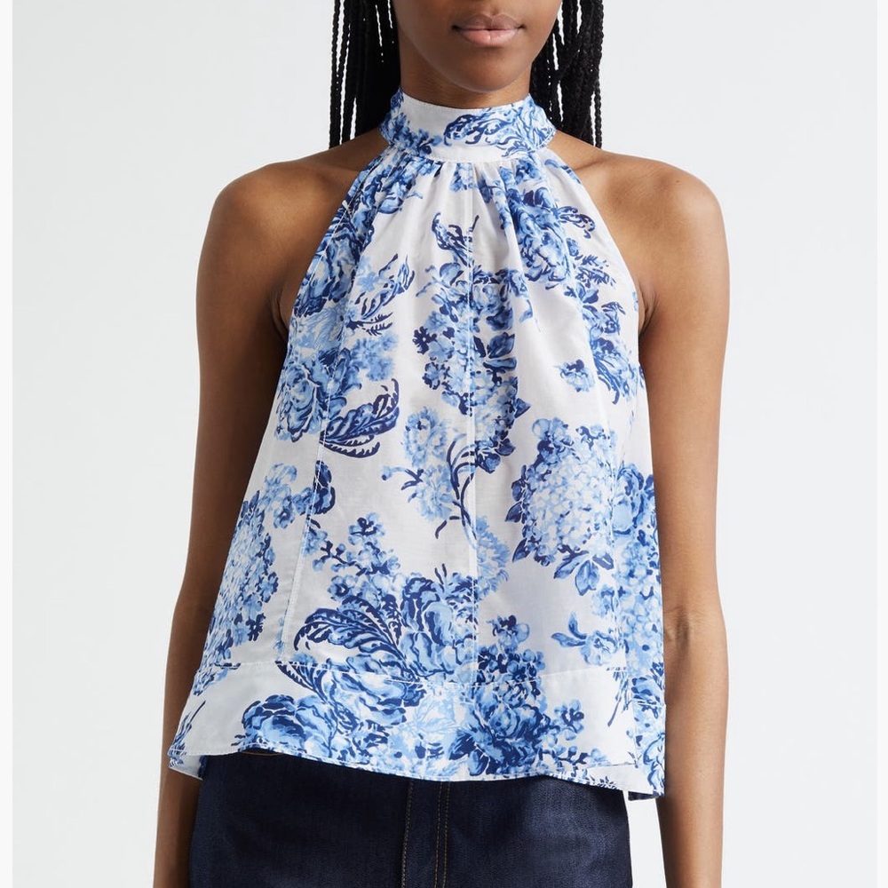 Cinq à Sept COASTAL BOUQUET RASHAN TOP Sz M